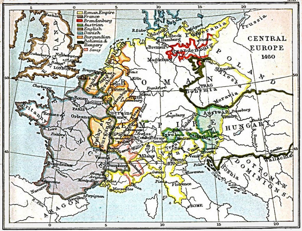 Central Europe in 1460