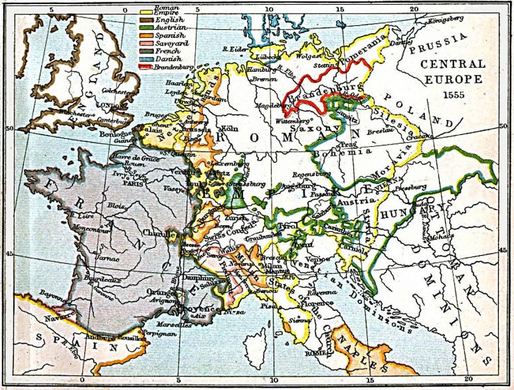 Central Europe in 1555