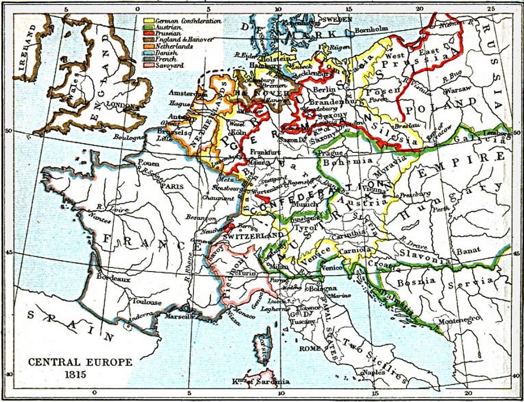 Central Europe in 1815