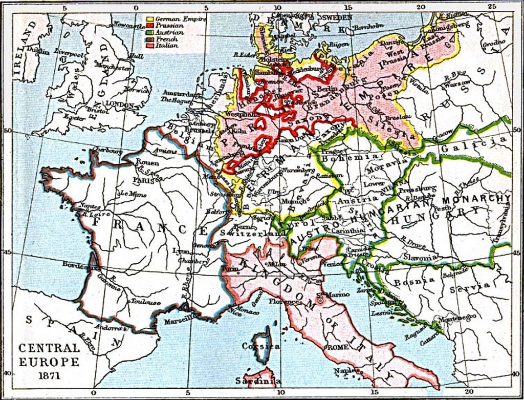 Central Europe in 1871