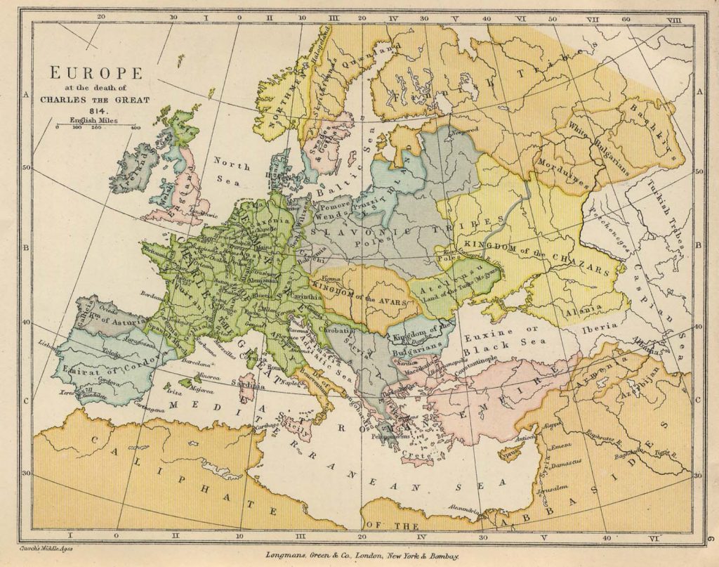 Europe in 814
