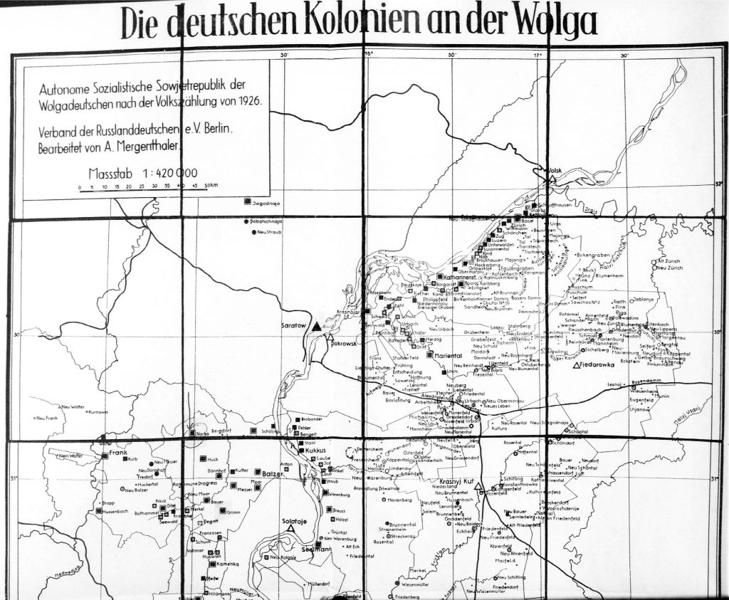 German Settlements on the Volga River 1926