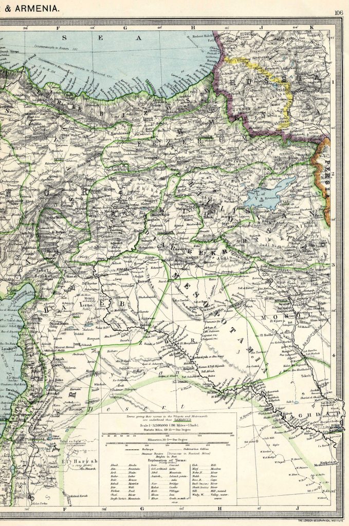 Asia Minor and Armenia East 1908
