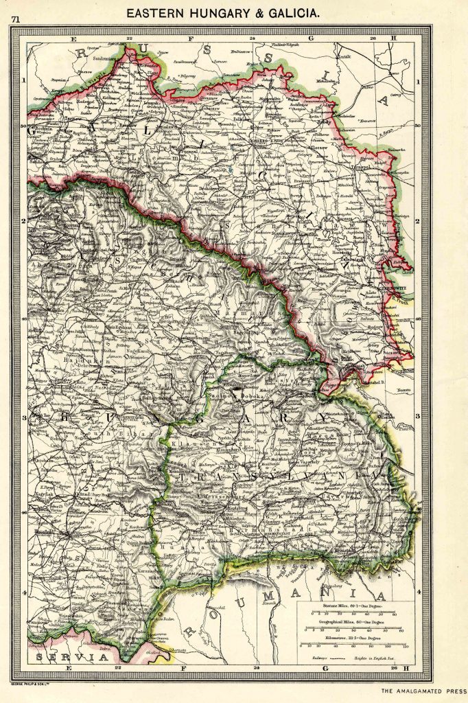 Eastern Hungary and Galicia 1908