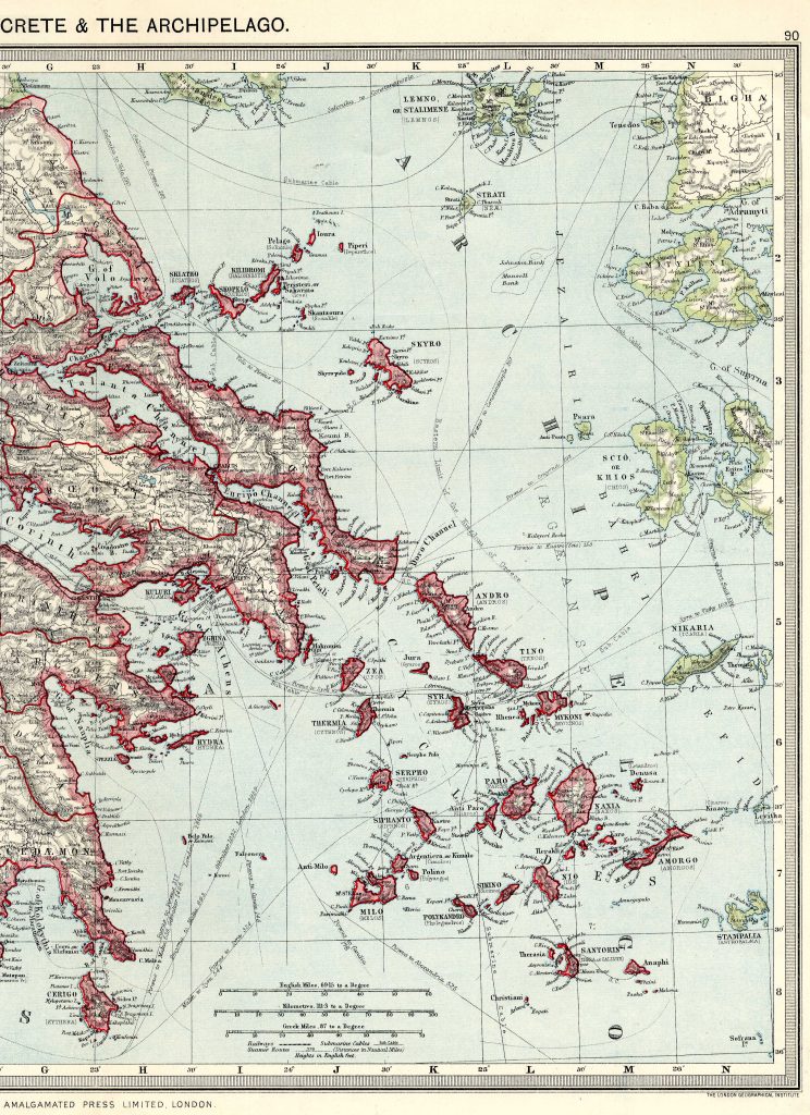 Greece East 1908 - High Resolution