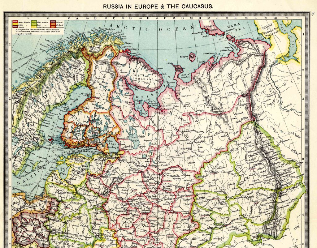 Russia in Europe - North 1908